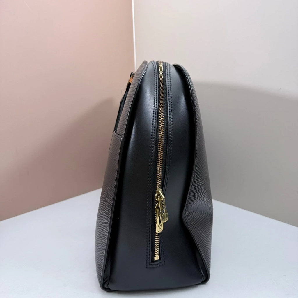 Louis Vuitton Epi Sorbonne Top Handle Bag Black Gold Used Women Classic