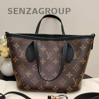 Louis Vuitton Neverfull BB Monogram Tote Shoulder Bag Women Classic
