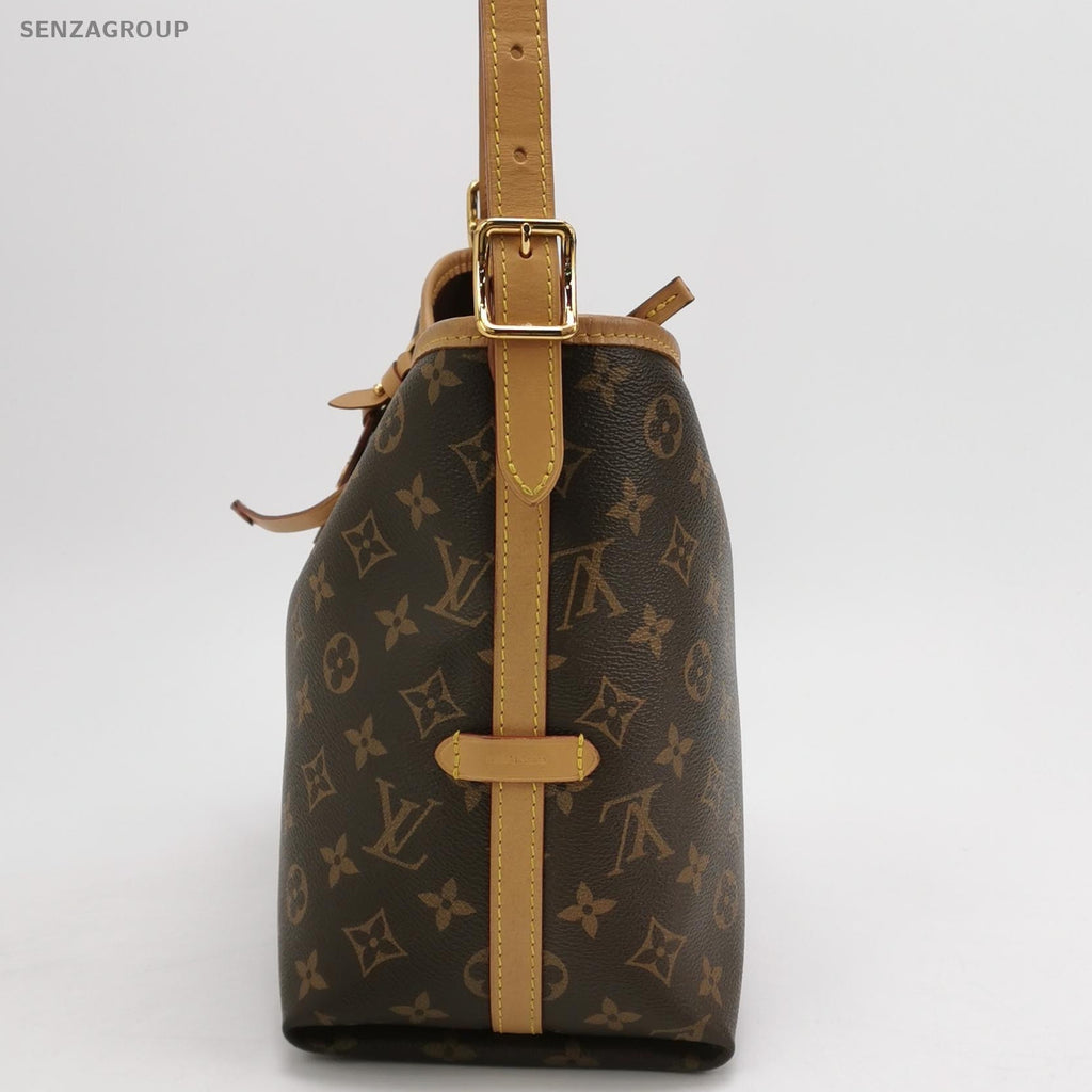 Louis Vuitton CarryAll PM Monogram Brown Gold Women Shoulder Crossbody Bag