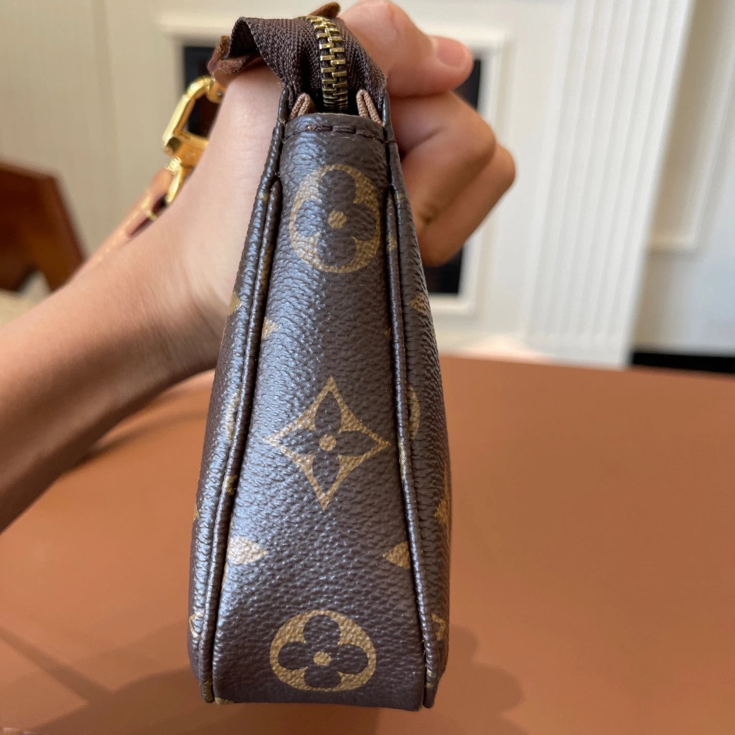 Louis Vuitton Pochette Accessiores Monogram Brown Canvas Shoulder Crossbody
