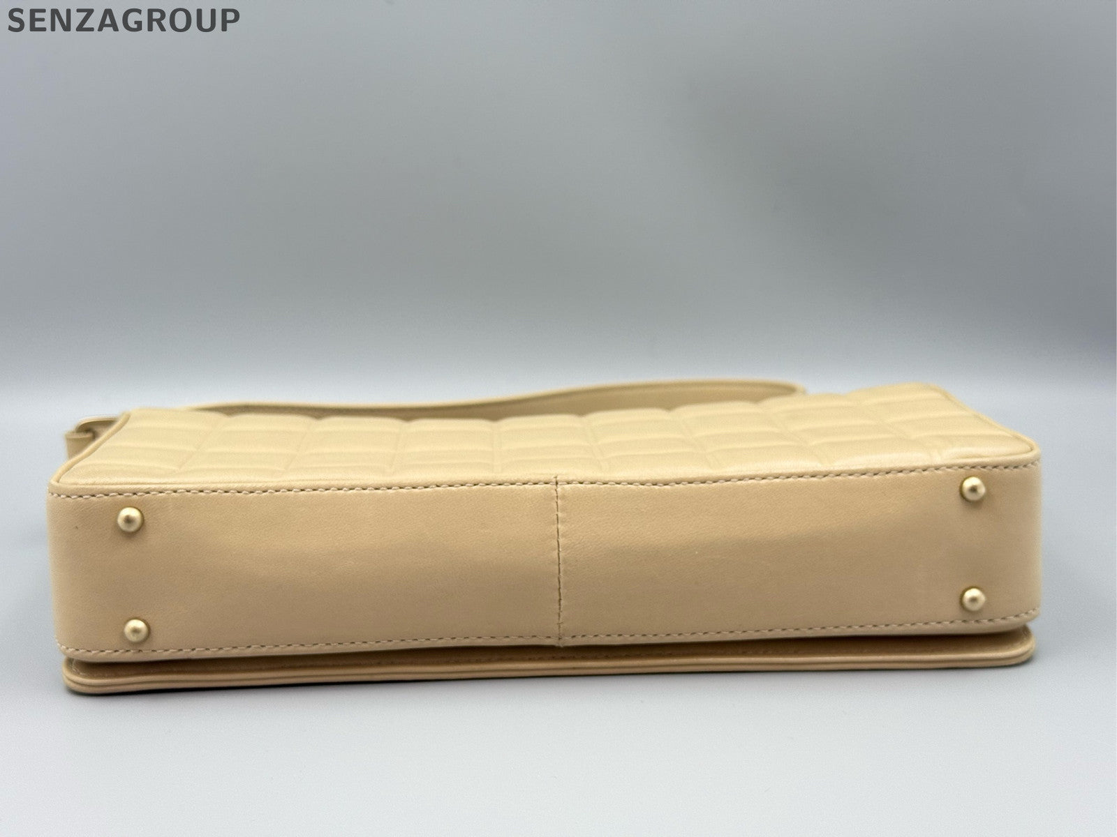 Chanel Quilted Shoulder Bag Beige Women's Classic