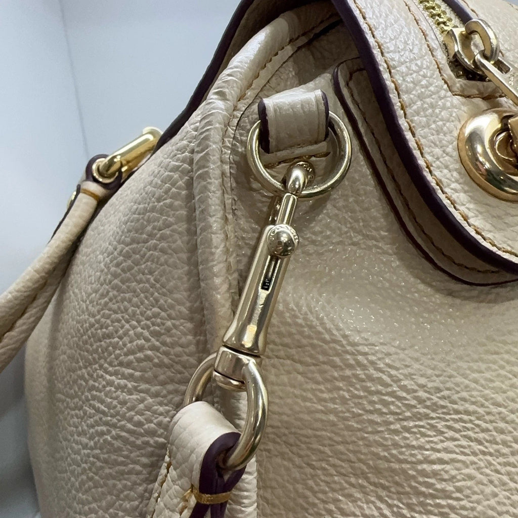 COACH Millie 30 Pebbled Leather Boston Shoulder Handbag Crossbody Women