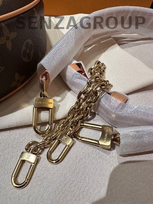 Louis Vuitton Brown Gold Chain Shoulder Bag - Classic Women's Fashion