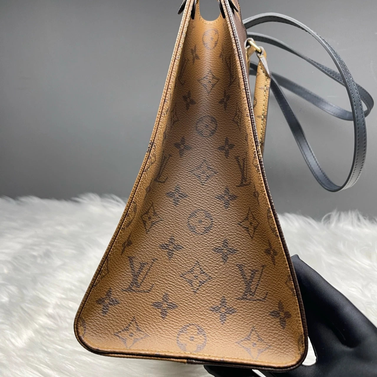 Louis Vuitton Classic Monogram Medium Canvas Tote Bag For Women
