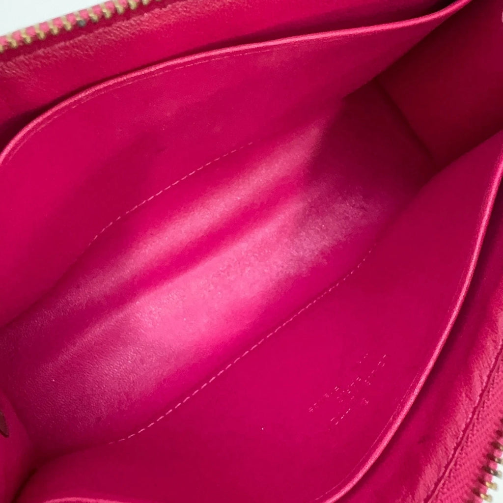 Louis Vuitton Pink Patent Leather Mini Clutch Box Bag For Women