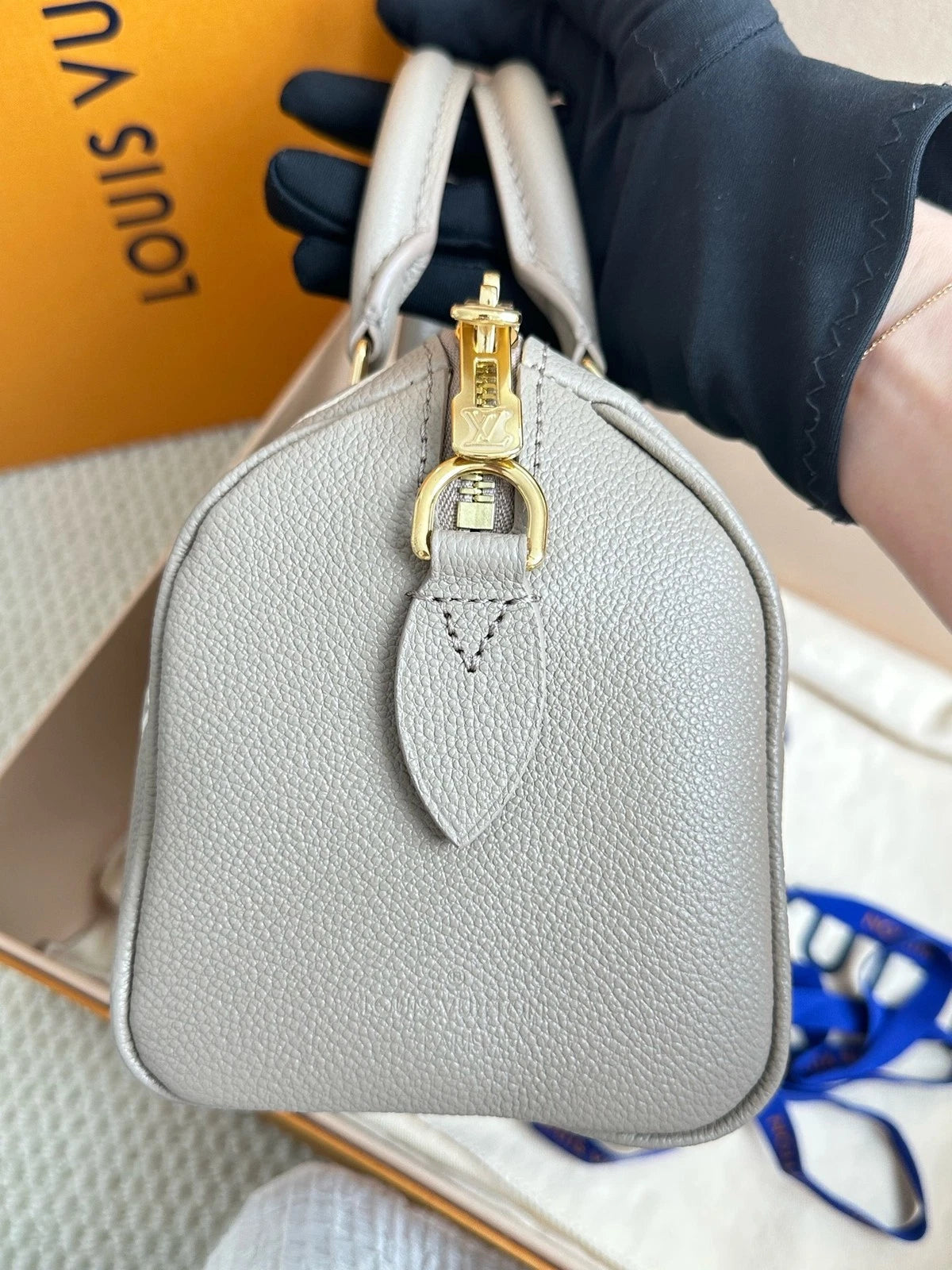 Louis Vuitton Speedy20 Gray Top Handle Excellent