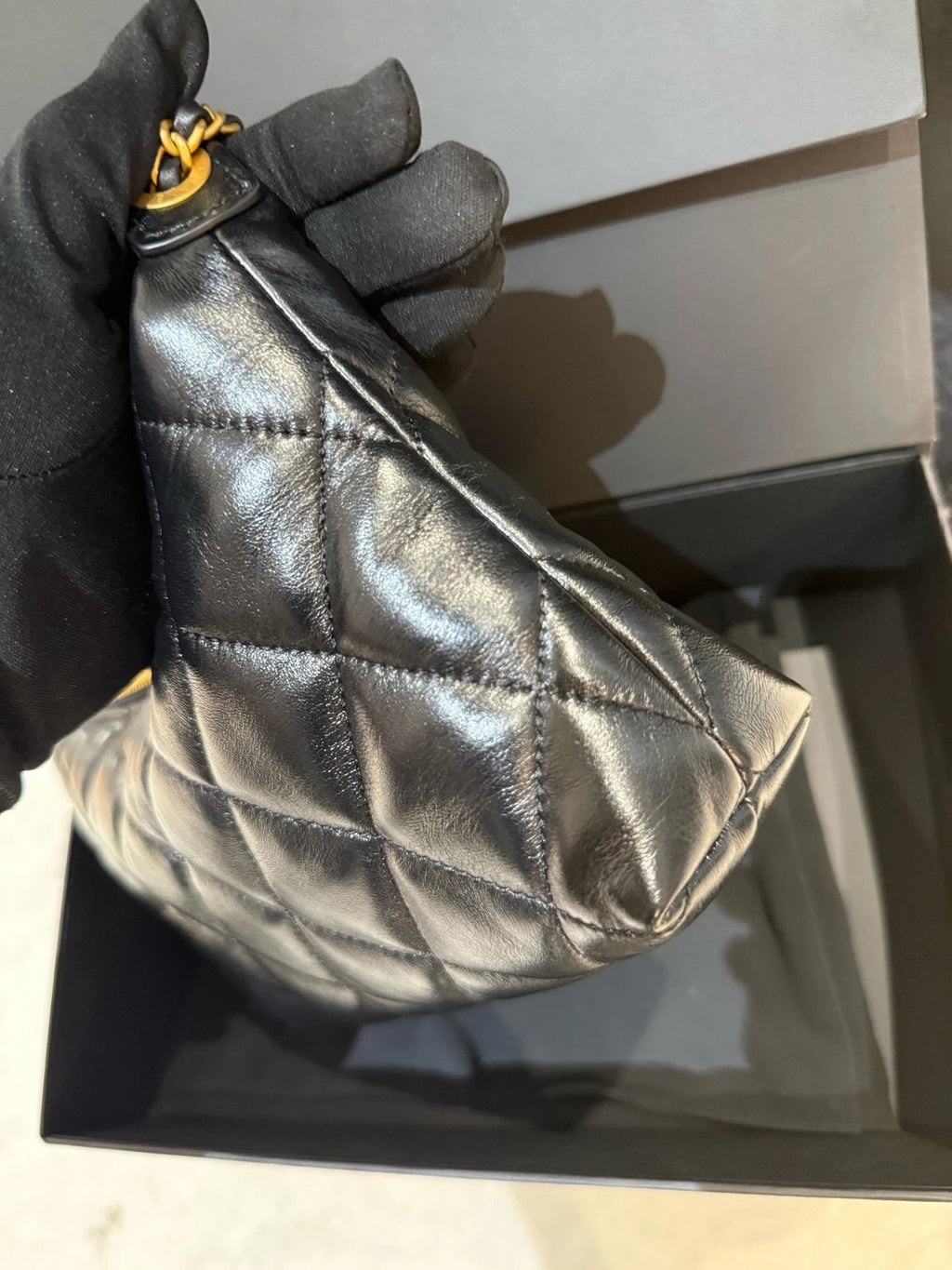 CHANEL Gold Coin Lambskin Shoulder Bag For Women
