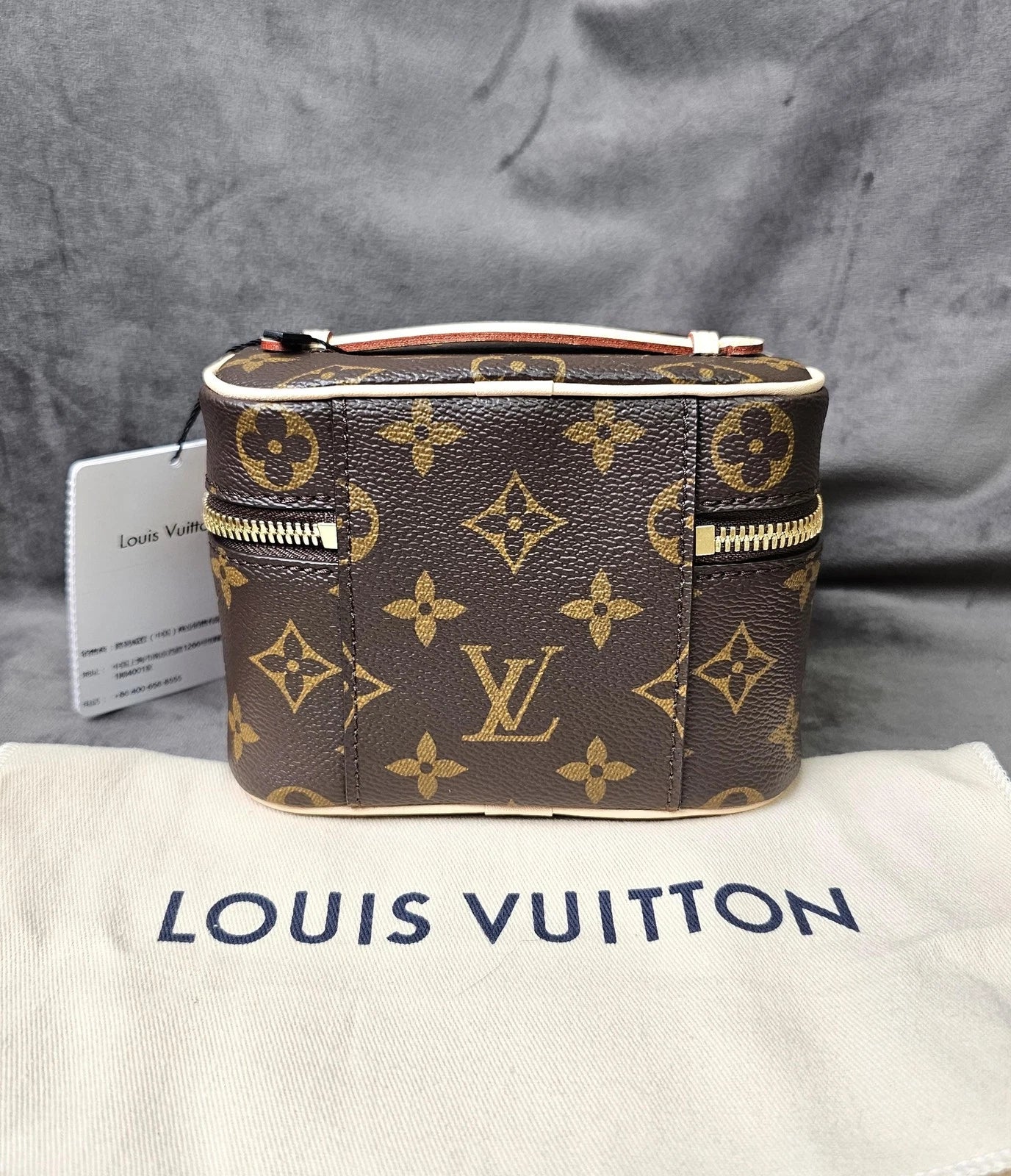 Louis Vuitton Brown Monogram Canvas Nice Nano Cosmetic Pouch Women