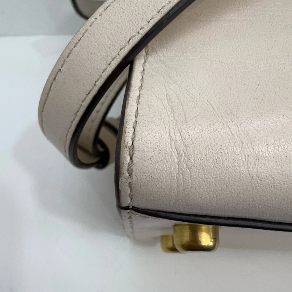 COACH Tabby 20 Women's Calf Leather Top Handle Shoulder Crossbody Bag Pink White