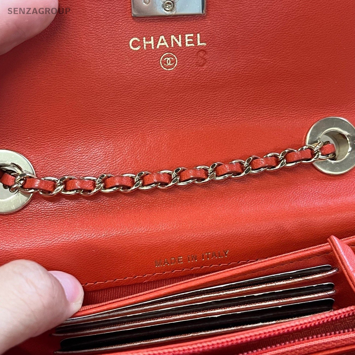 CHANEL Trendy CC Woc Chain Shoulder bag Red Women