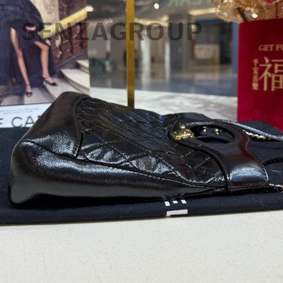 Chanel 31 Bag Small Black Gold Lambskin Shoulder Crossbody Classic