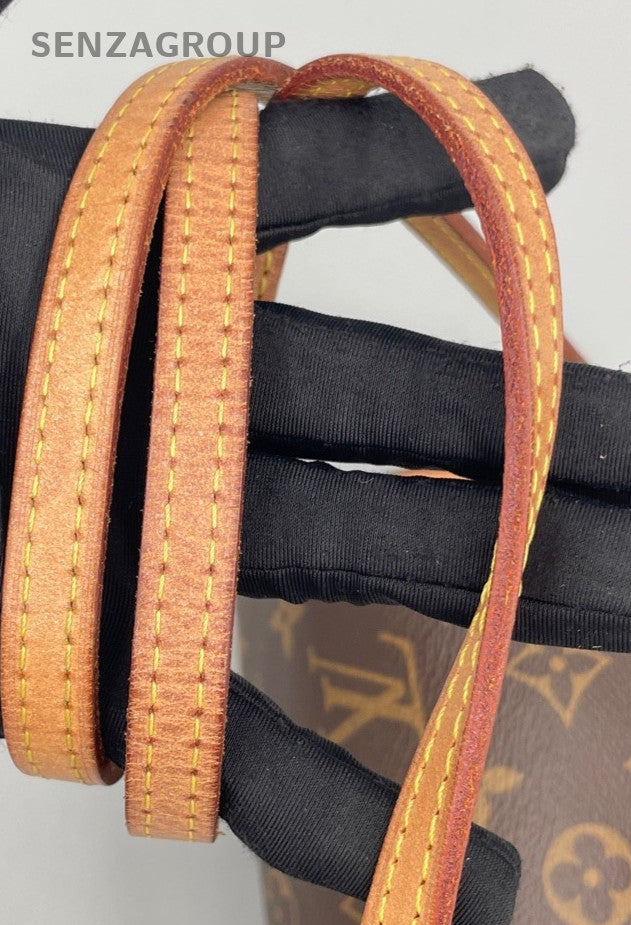 Louis Vuitton Speedy Nano Monogram Top Handle Bag Crossbody Brown Gold Women