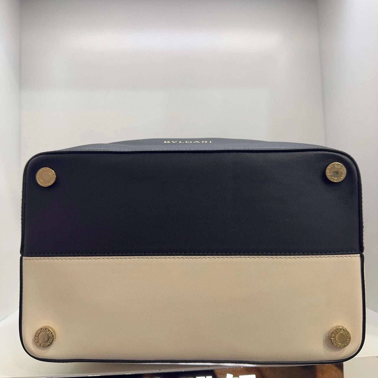 Bvlgari Black White Two-tone Panda Bucket Crossbody Handbag For Women