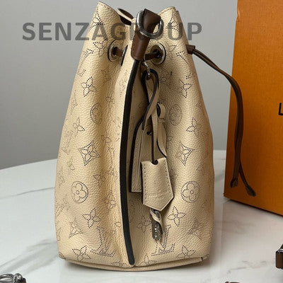 Louis Vuitton Moon Goddess Monogram Bucket Bag Beige Silver Women's Fashion