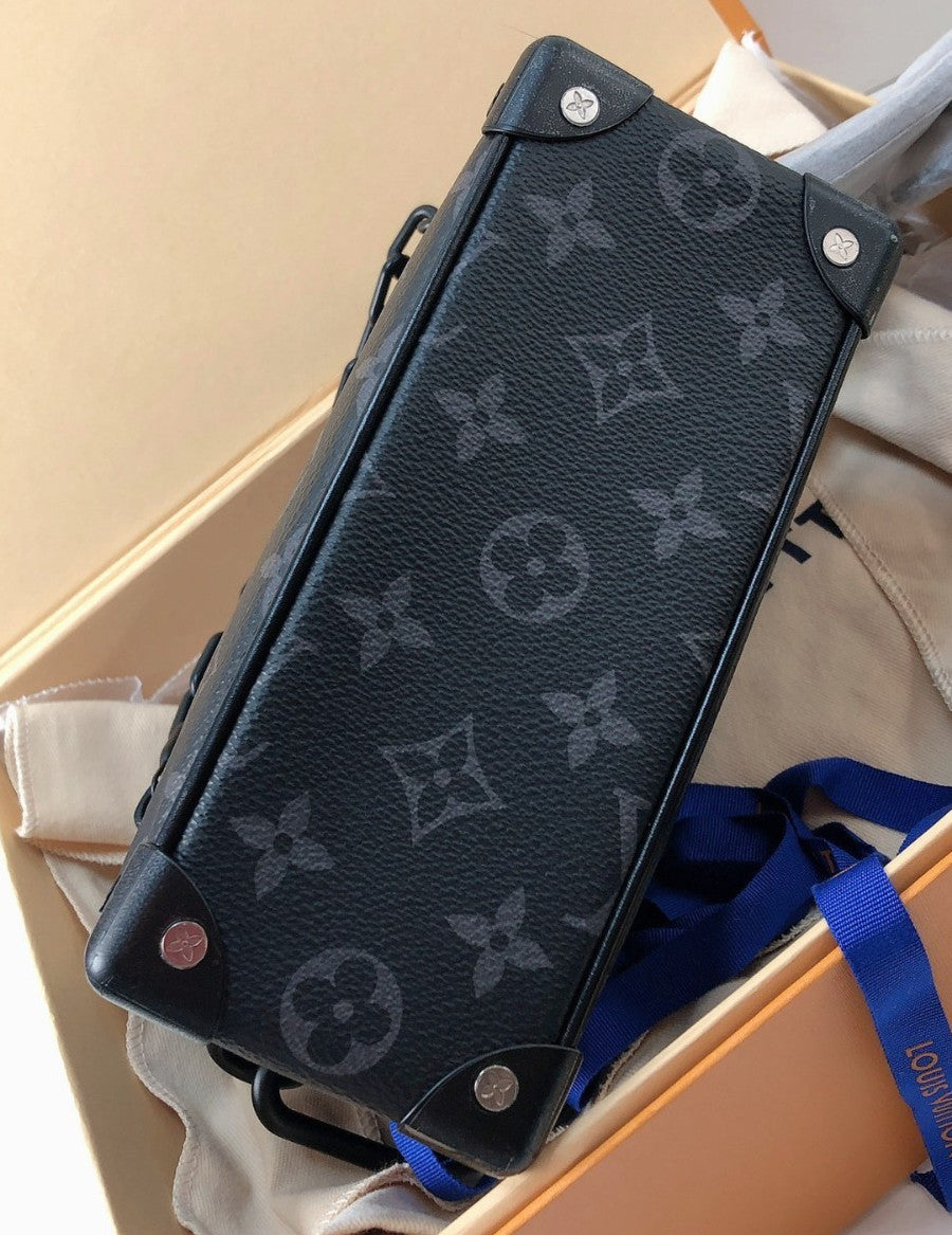 Louis Vuitton Soft Trunk Black Monogram mini Shoulder bag Crossbody Brand NEW
