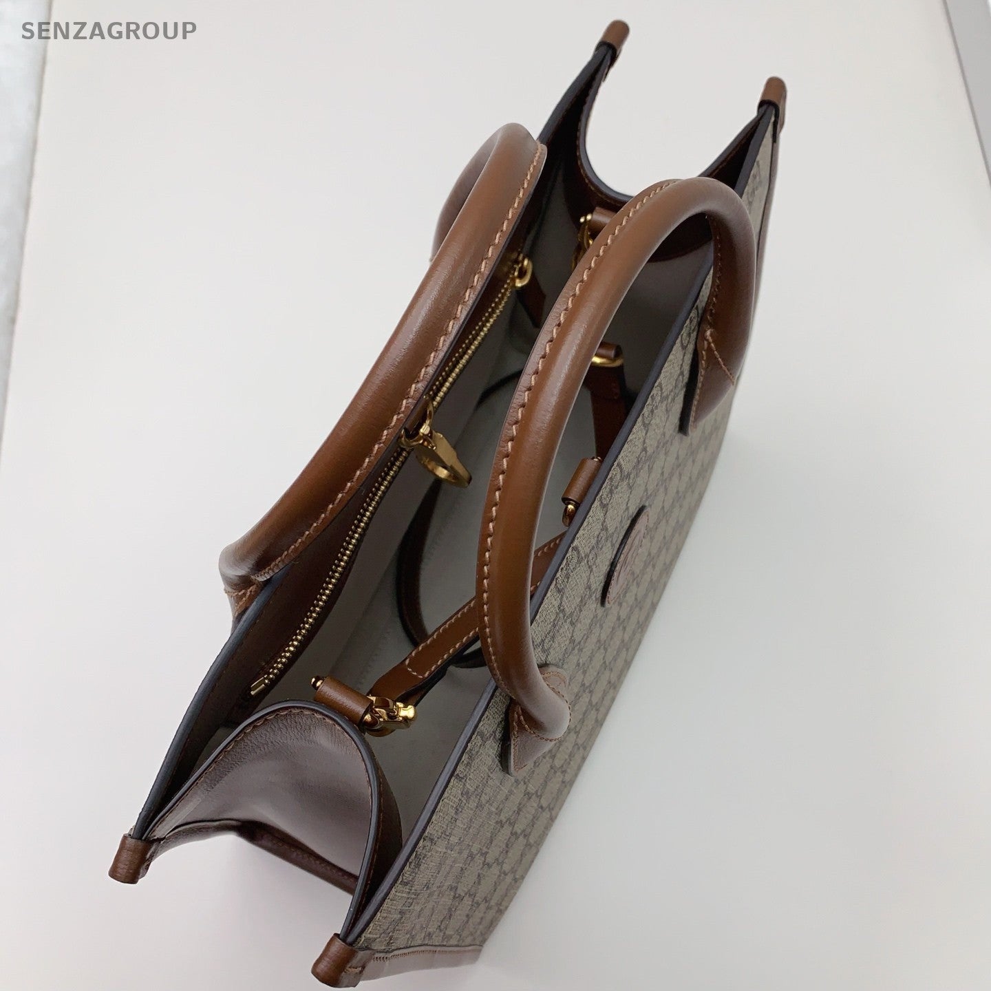 Gucci Horsebit1955 Tote Ophidia Top Handle Bag Crossbody Brown Unisex Adults
