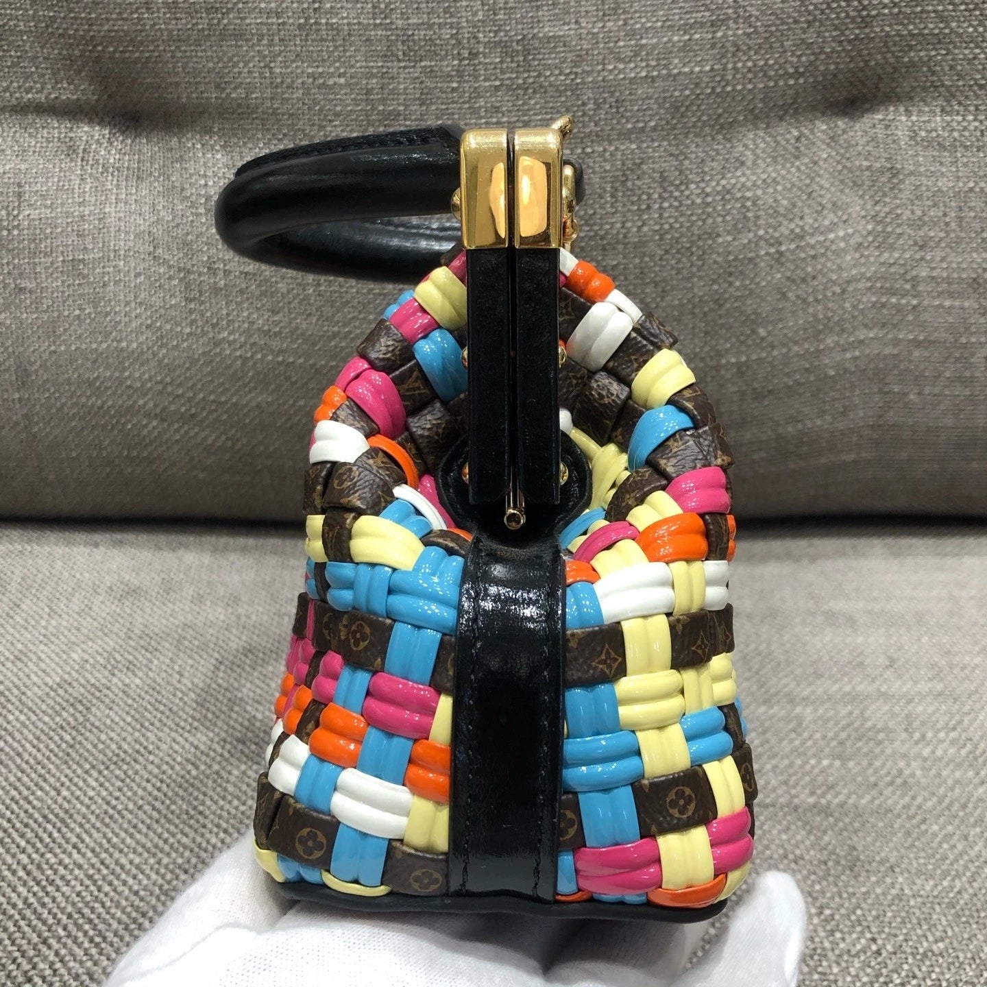 Louis Vuitton Multicolor Woven Cloud Top Handle Bag For Women
