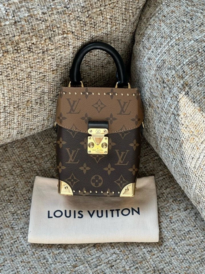 Louis Vuitton Canvas Camera Box Top Handle Bag For Women