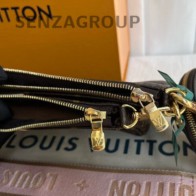 Louis Vuitton Monogram Multi-Pochette Accessoires Crossbody Bag Brown
