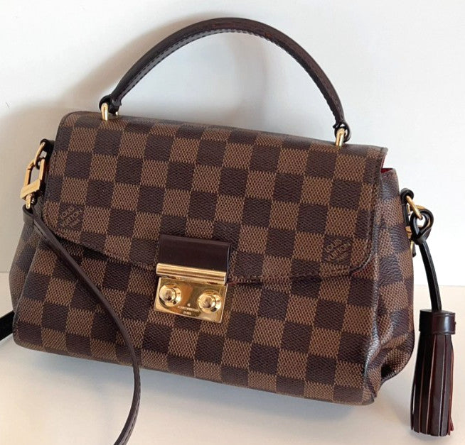 Louis Vuitton Croisette Damier Ebene Top Handle 2WAY Shoulder bag Brown