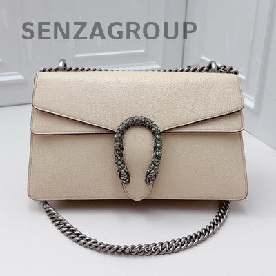 Gucci Dionysus Medium White Chain Shoulder Bag - Classic Women's Design