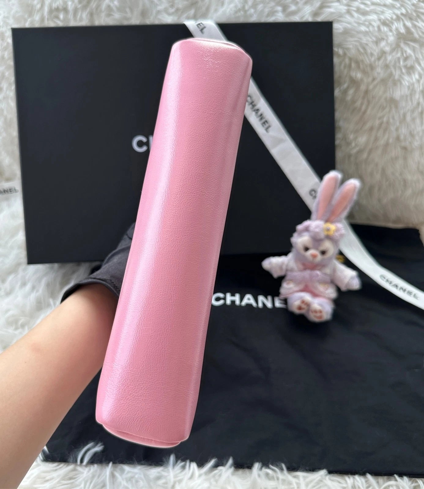 CHANEL 31Bag Mini Sakura Pink Detachable Chain Handbag Crossbody Women