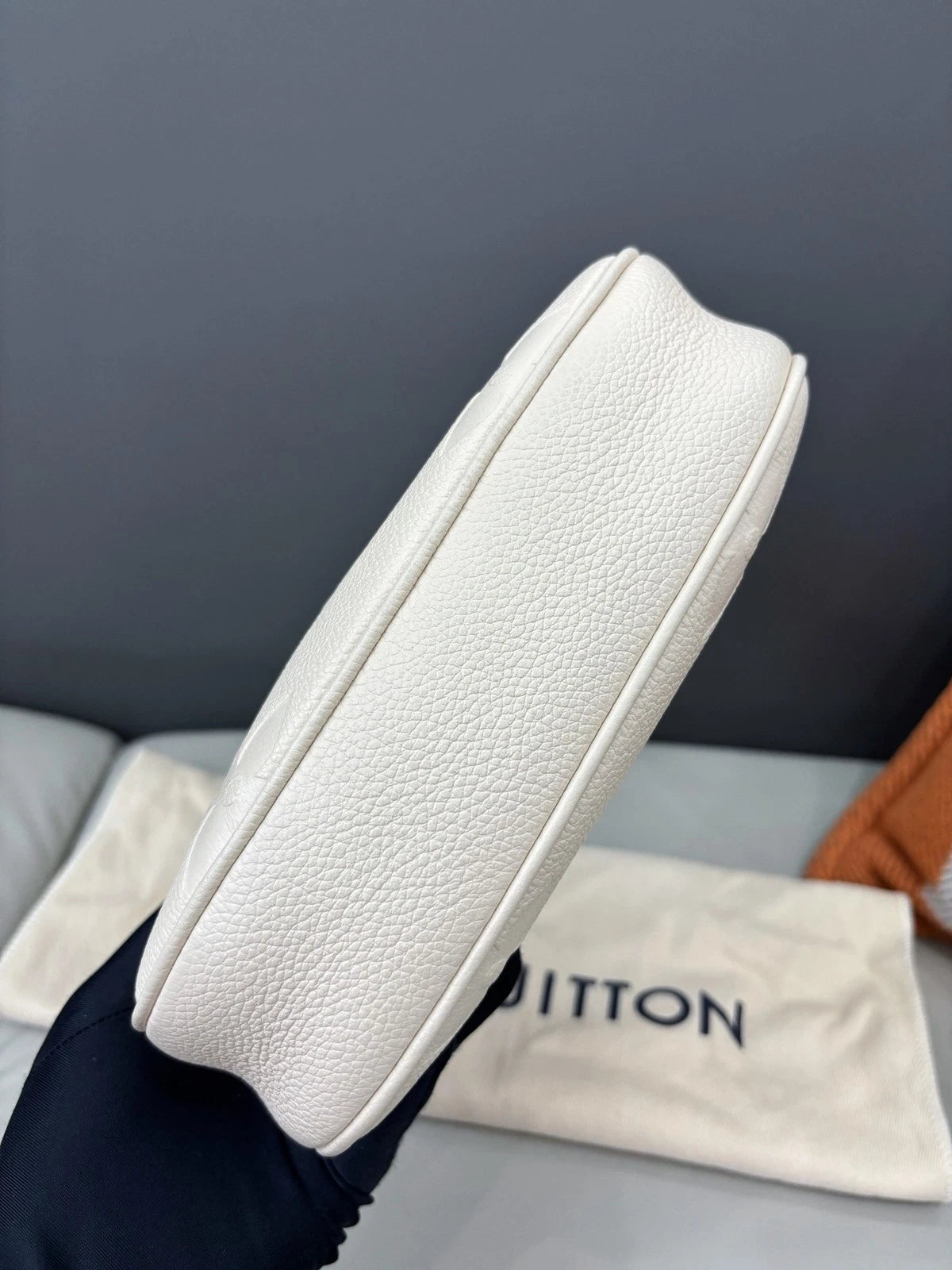 Louis Vuitton Mini Moon Hobo Shoulder Bag Off White Empreinte Monogram