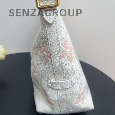 Louis Vuitton Carryall PM Monogram White Gold Shoulder Bag Women