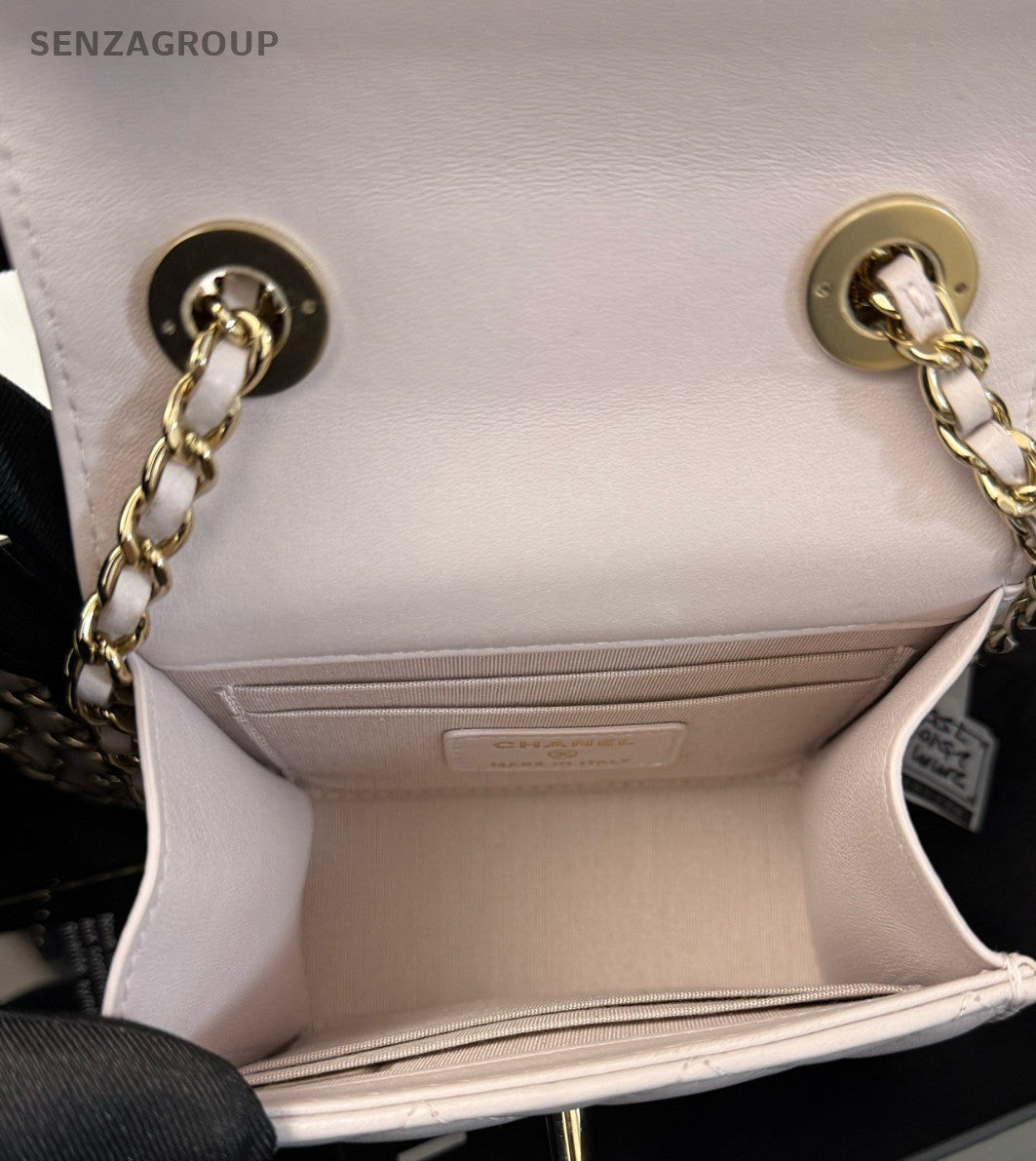 Chanel Trendy CC Mini Chain Shoulder Bag Crossbody Pink Gold Women Classic