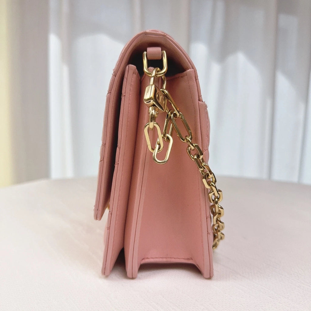 Dior Leather Medium Pink Miss Daily Shoulder Bag For Women