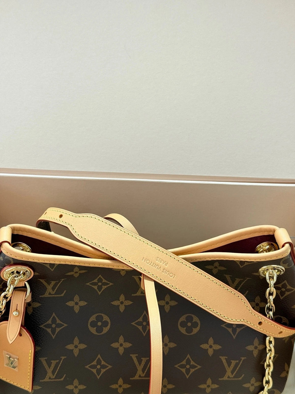 Louis Vuitton Carryall Monogram Canvas Tote Bag Excellent