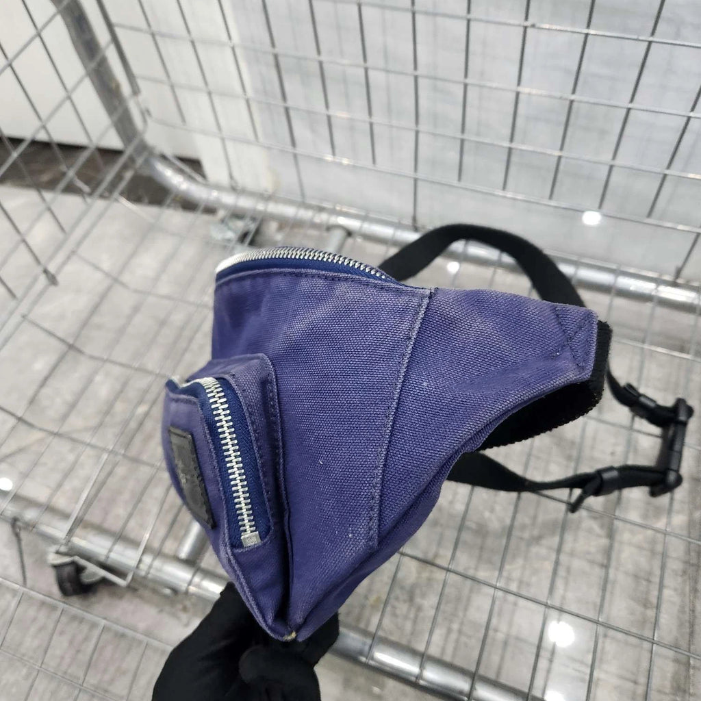 Loewe Blue Canvas Shoulder Chest Waist Bag For Women