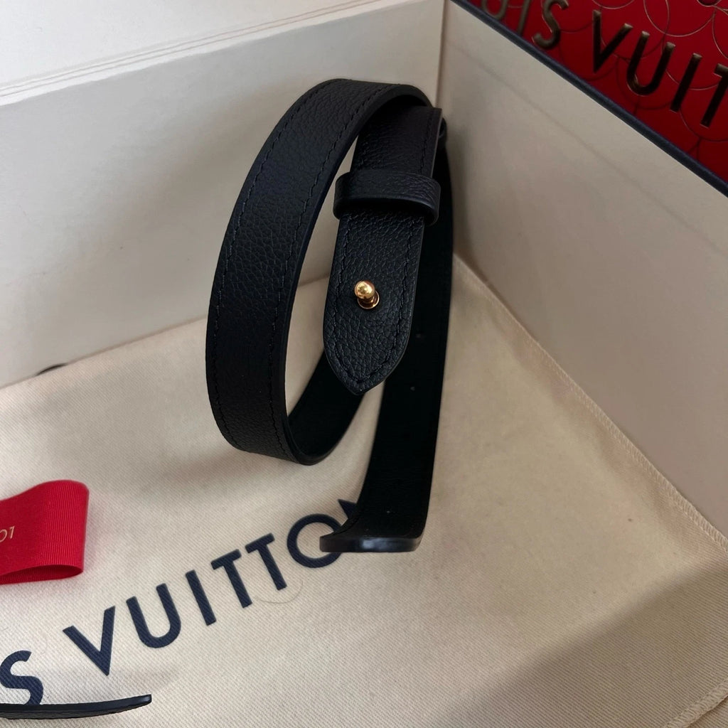 Louis Vuitton Black Bucket Crossbody Handbag For Women