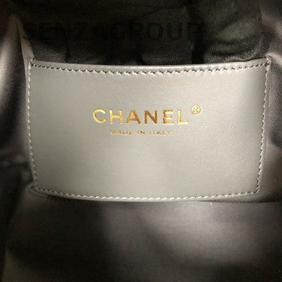 Chanel Classic Small Flap Bag Grey Gold Chain Shoulder Crossbody Women