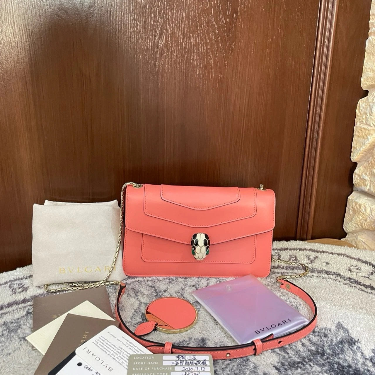 Bvlgari Serpenti Snake Head WOC Chain Crossbody Bag For Women Pre-owned