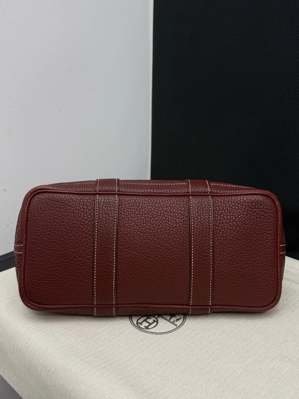 Hermès Garden Party 30 Tote Handbag Bordeaux Red Women Classic