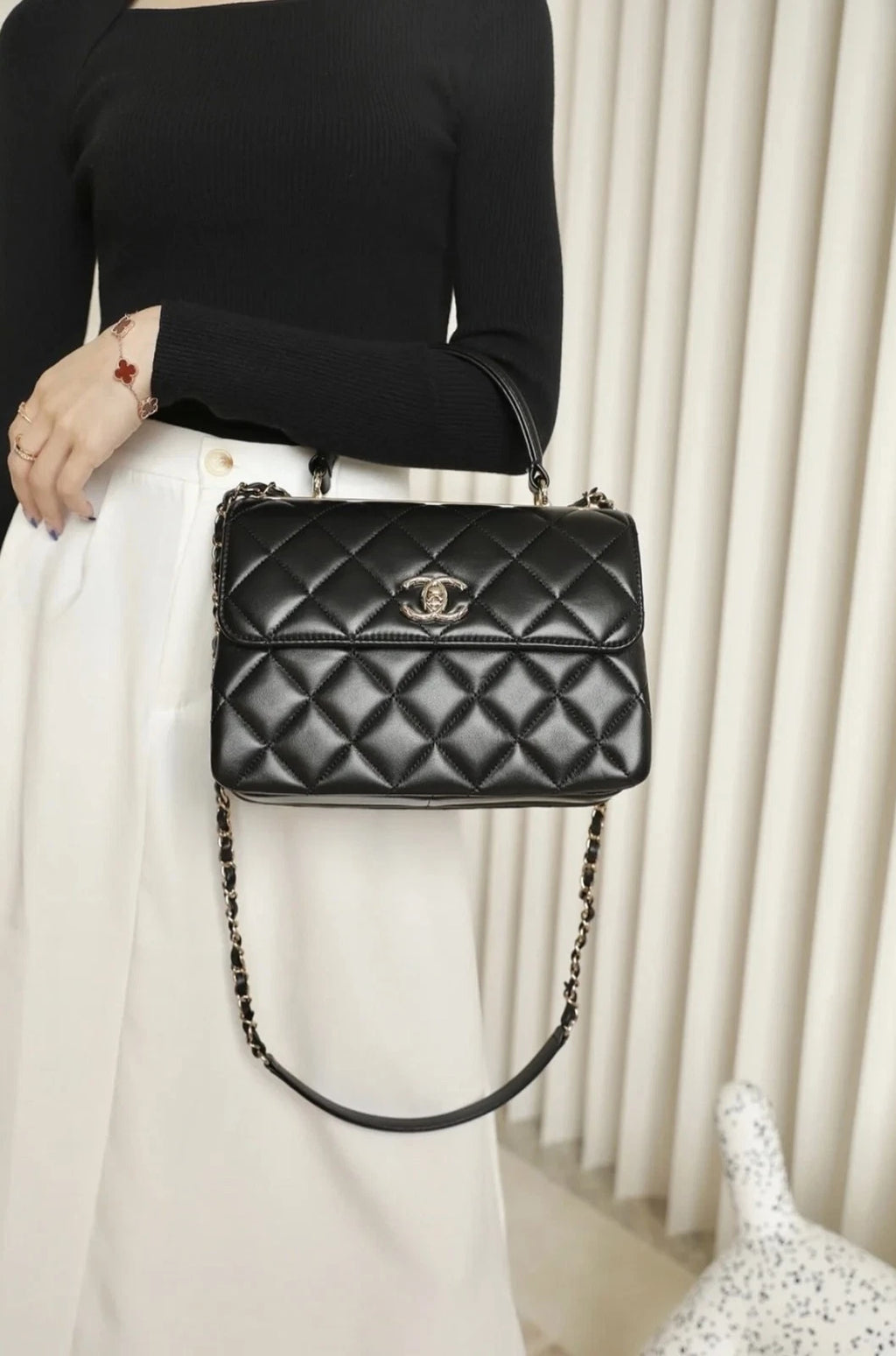 CHANEL Trendy CC Small Leather Chain Bag For Women