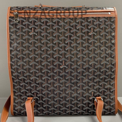 Goyard Brown Silver Hardware Backpack - Classic & Stylish Women's Bag