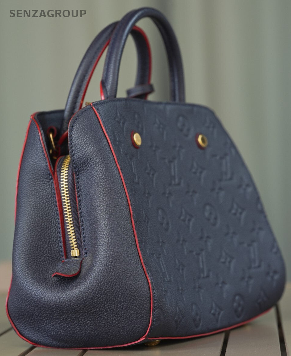 Louis Vuitton Navy Blue Monogram Empreinte Montaigne BB Shoulder bag crossbody