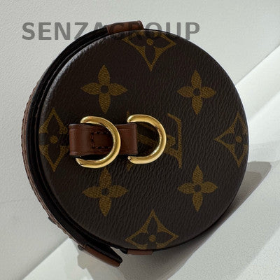 Louis Vuitton Papillon Monogram S-Lock Chain Shoulder Bag Brown Women