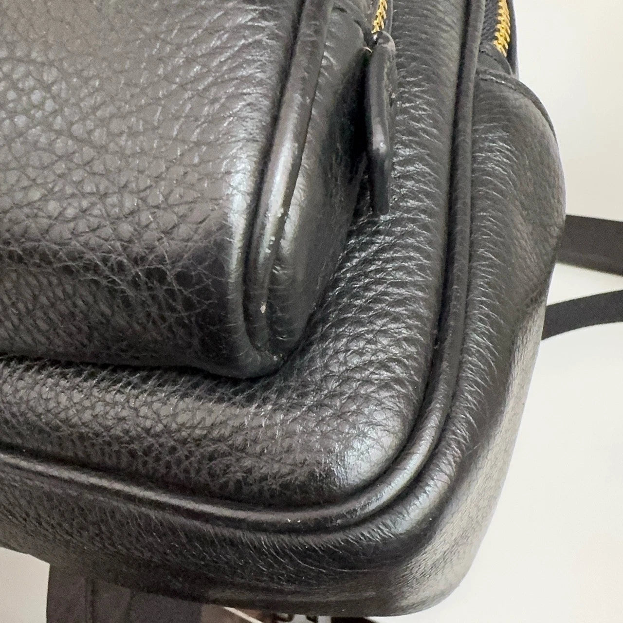 Coach Court 20 Logo Leather Backpack for Women Black