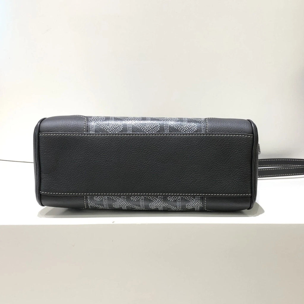 Goyard Gray Canvas Mini Saigon Top Handle Bag For Women