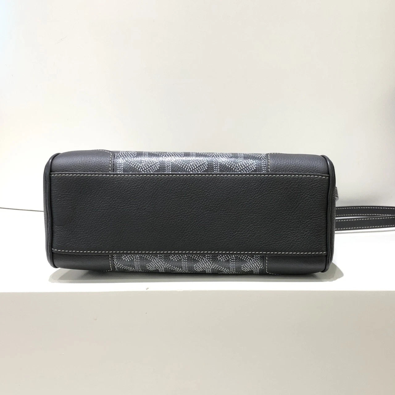 Goyard Gray Canvas Mini Saigon Top Handle Bag For Women
