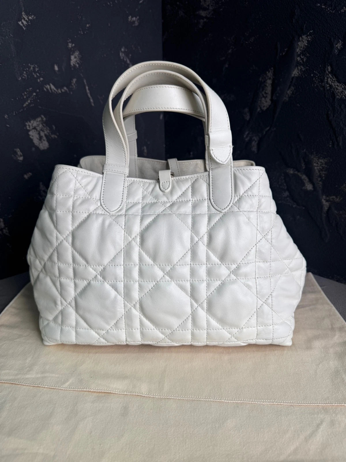 Dior Medium Leather Tote Bag For Women
