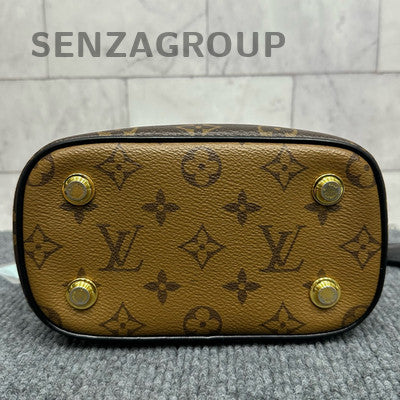 Louis Vuitton Monogram Vanity Chain Crossbody Bag Black Brown Women