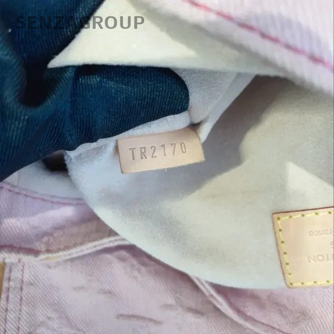 SJ0001 Louis Vuitton Denim Shoulder Bags Sunrise PM Pink Monogram