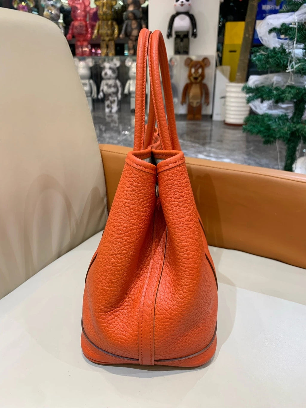 Hermes Garden Party30 Tote Bag Orange For Women