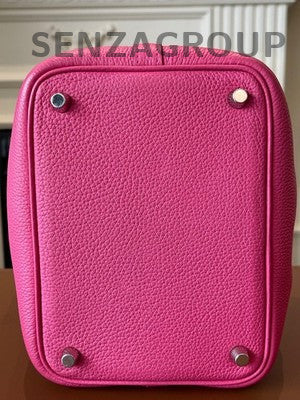 Hermès Picotin 18 Pink Silver Hardware Handbag Women's Classic Fashion