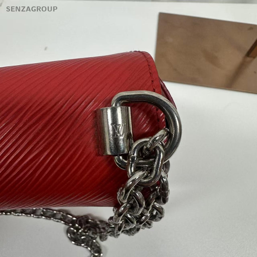 Louis Vuitton Twist Epi Leather Red with silver Shoulder Crossbody bag