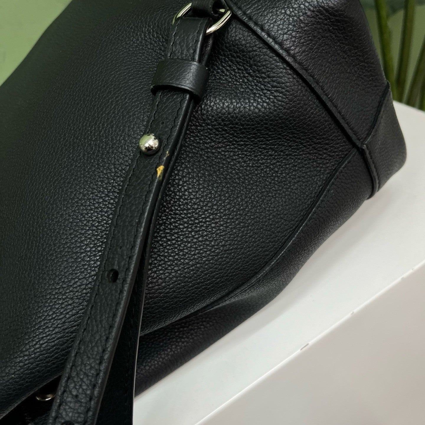 Louis Vuitton Lockme Backpack Black Silver Unisex Adults Classic